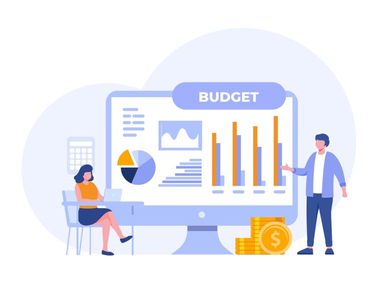 Marketing budget representation graphic